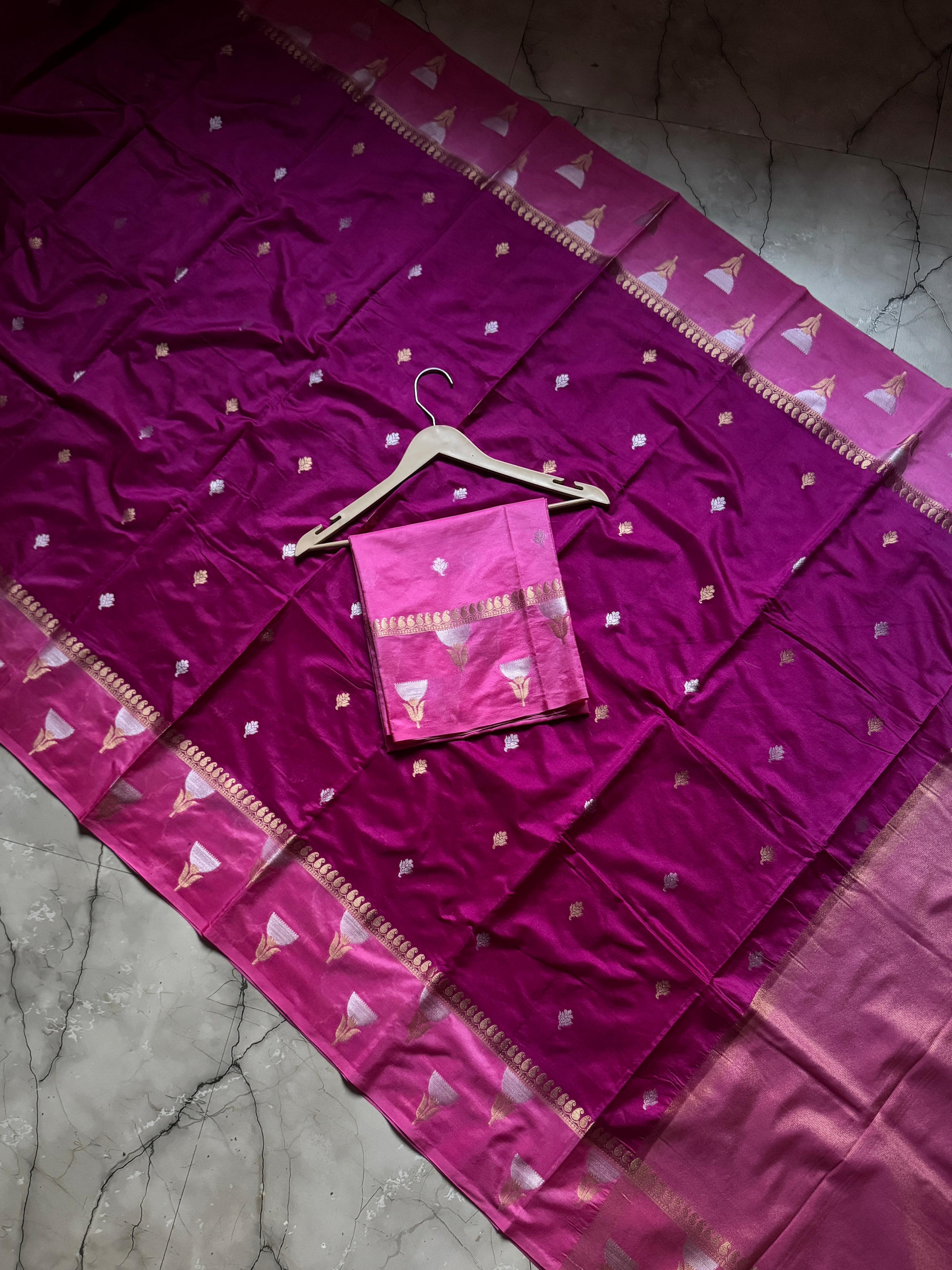 Banarasi Semi Katan Silk Sarees