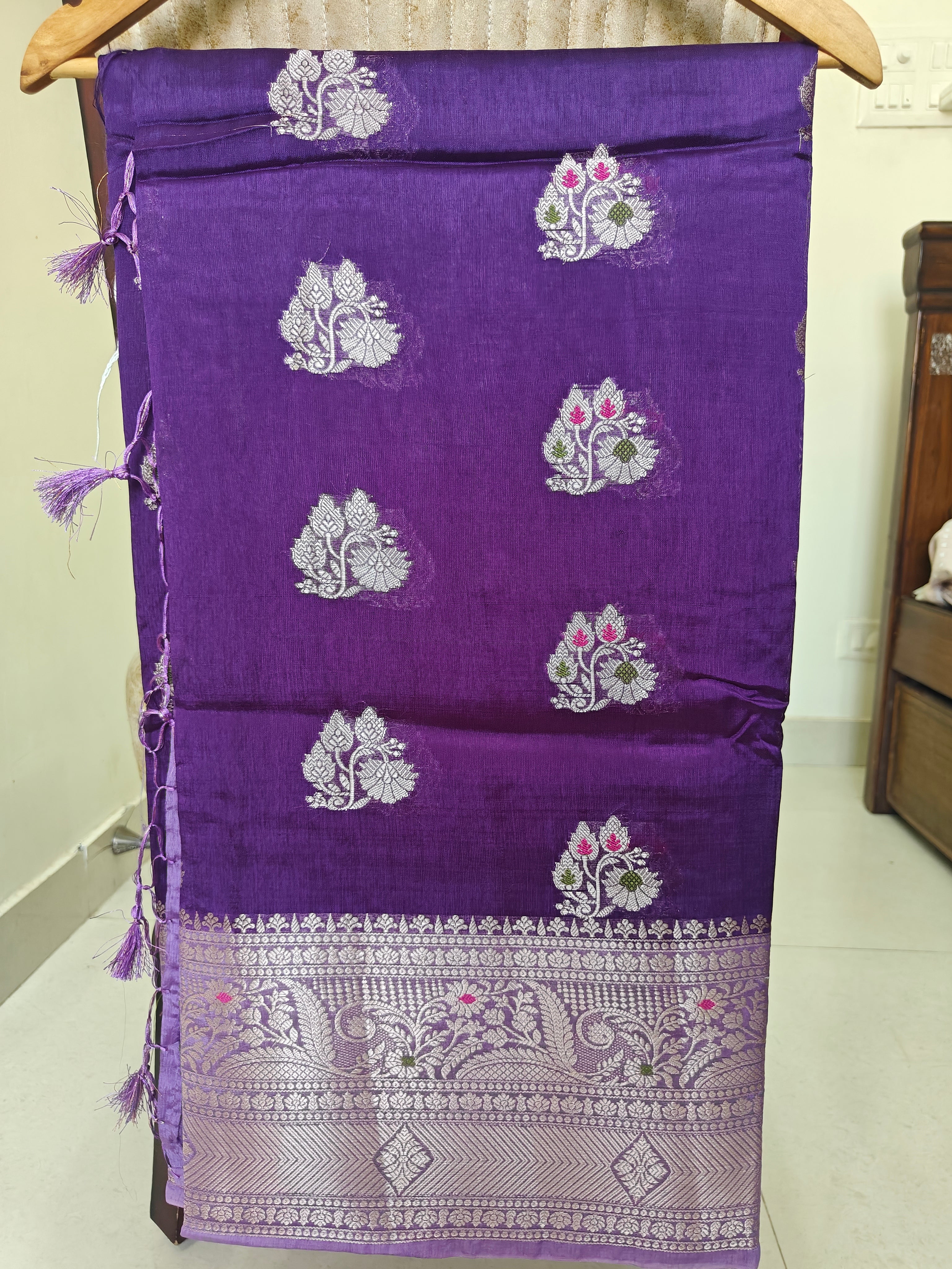 Premium Banarasi Green Mango Sarees