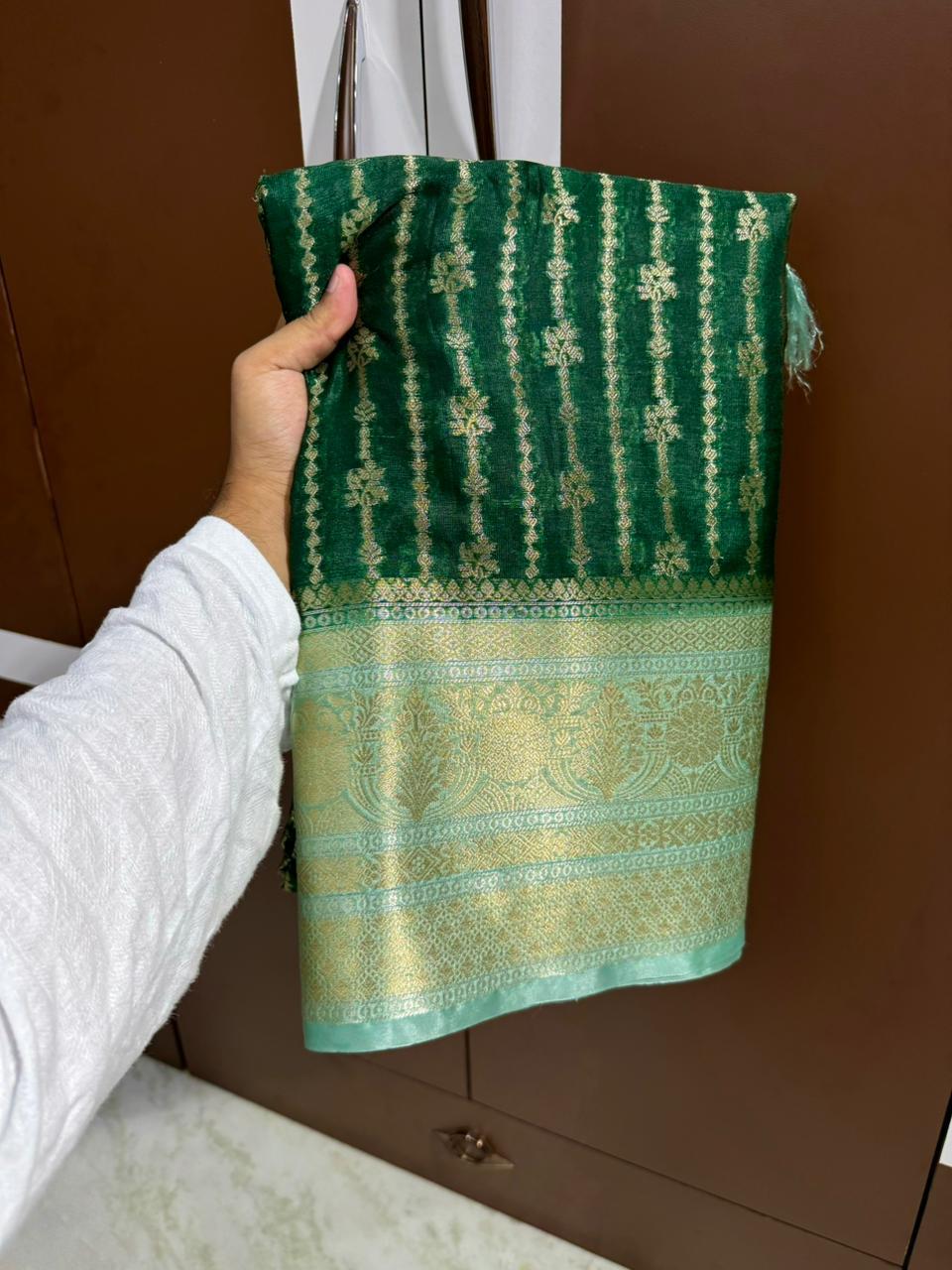 Banarasi Dyble Dupion Soft Silk Sarees