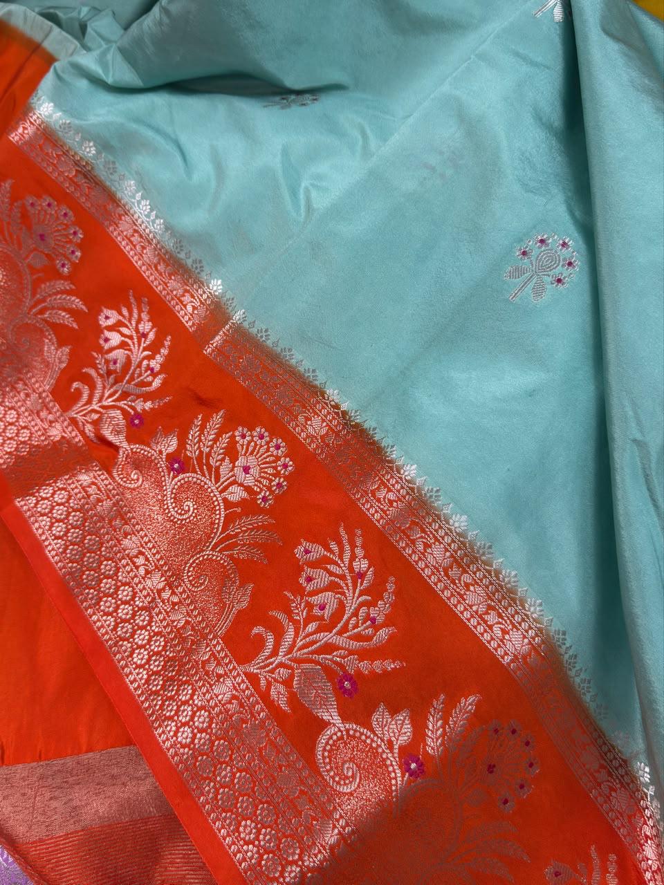 Banarasi Dyble Katan Soft Silk Saree