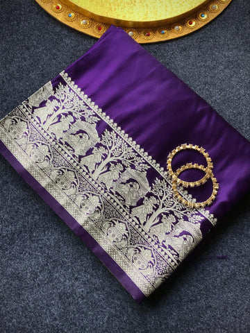 Premium Banarasi Satin Silk Sarees