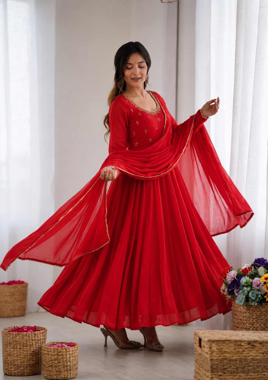 Georgette Anarkali Dress