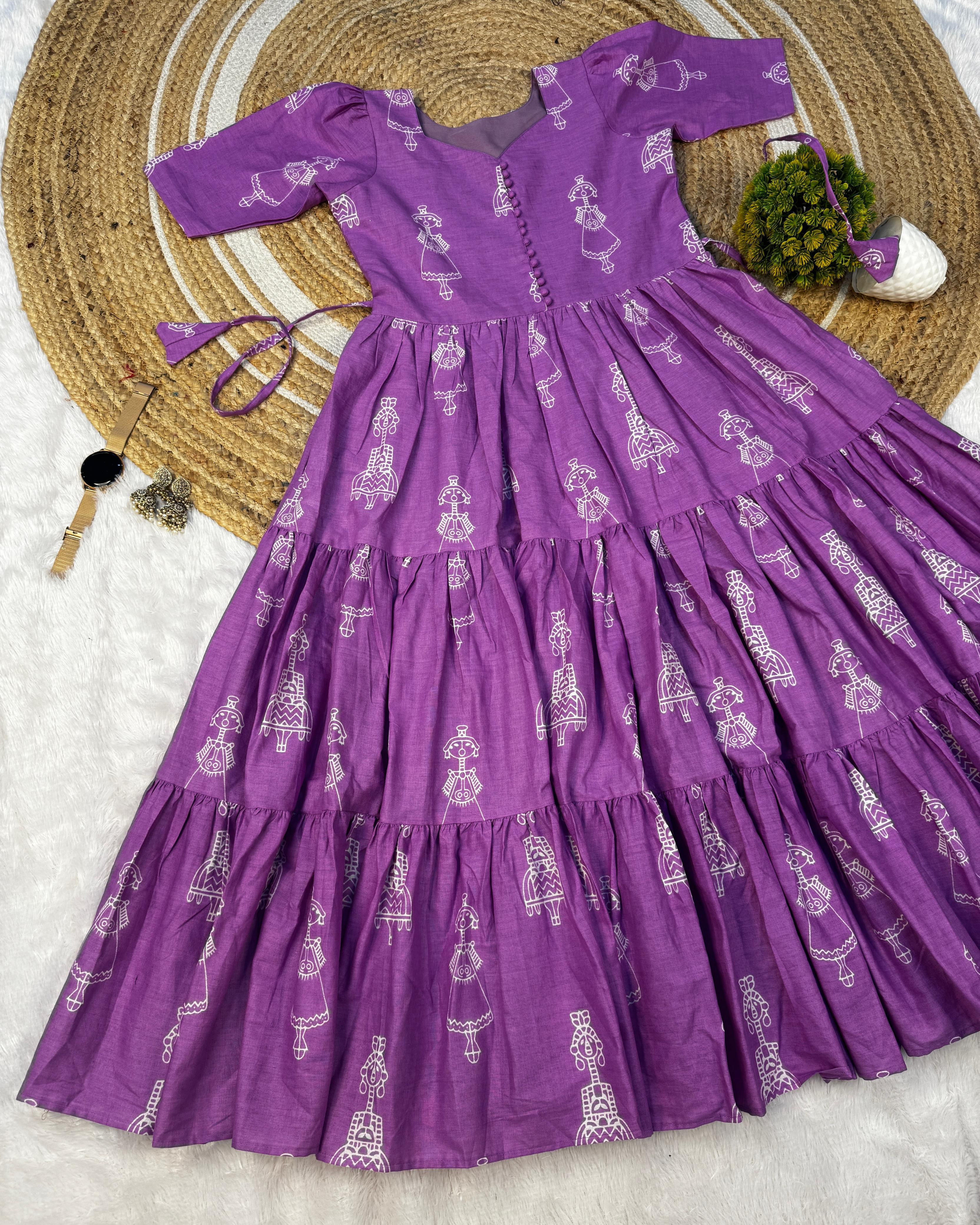 Exclusive Cotton Printed Maxi Gown