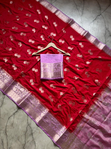 Soft Banarasi Raw Mango Silk Sareea