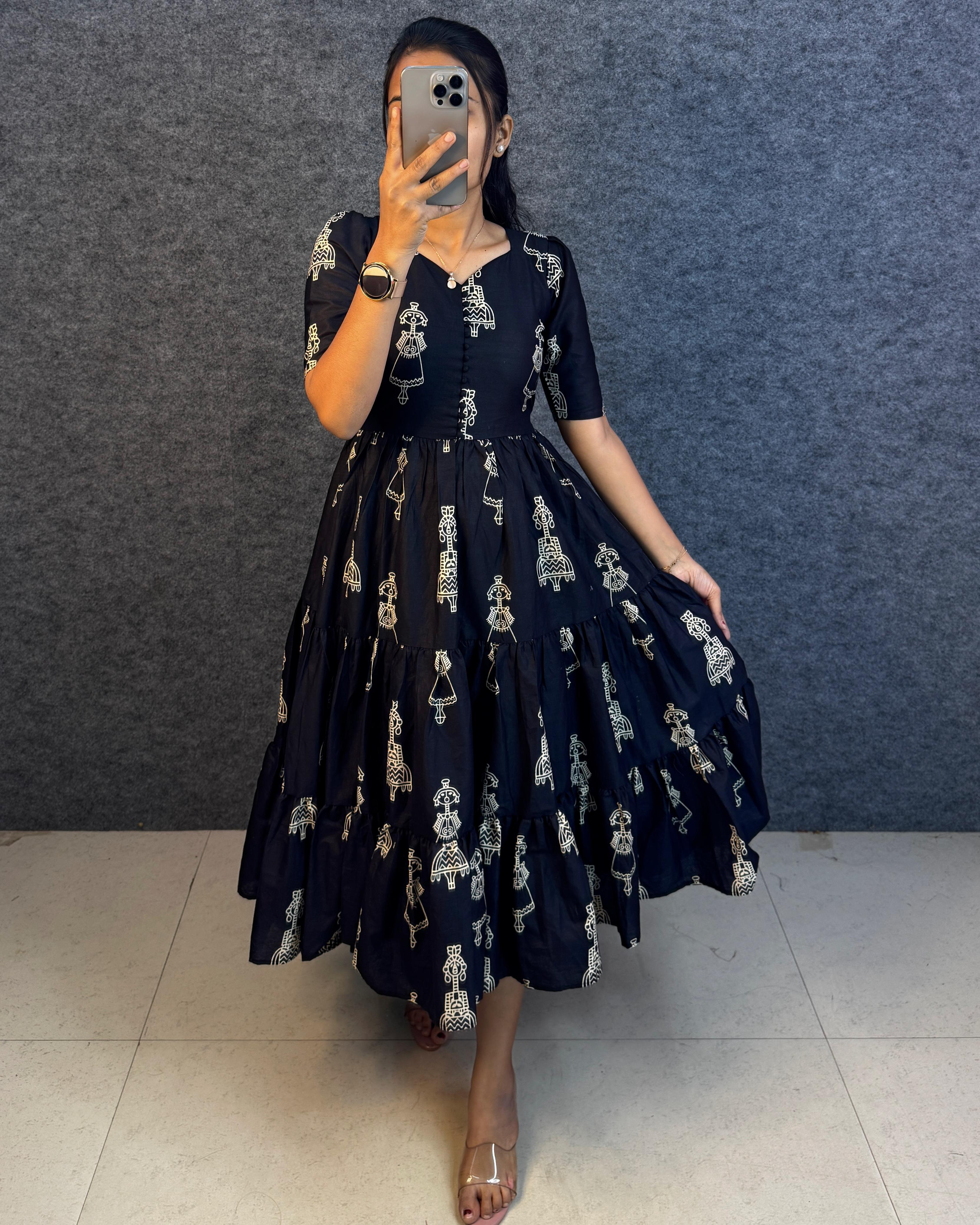 Exclusive Cotton Printed Maxi Gown