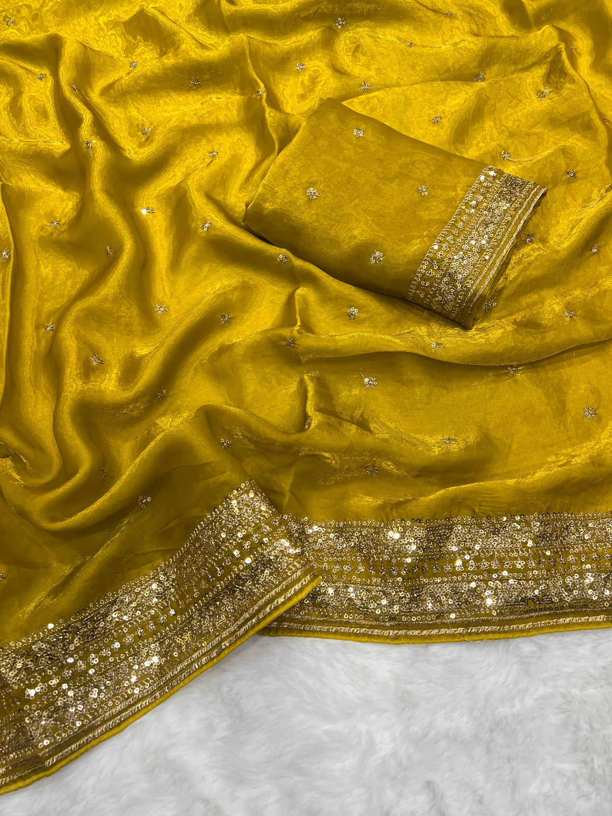 Premium Quality Space Silk Sarees with Beautiful Embroidery Cording & Sequance c-pallu work and butti work
