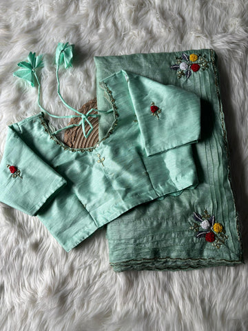 Premium Candy Crush Saree with Stitched Blouse free size 38