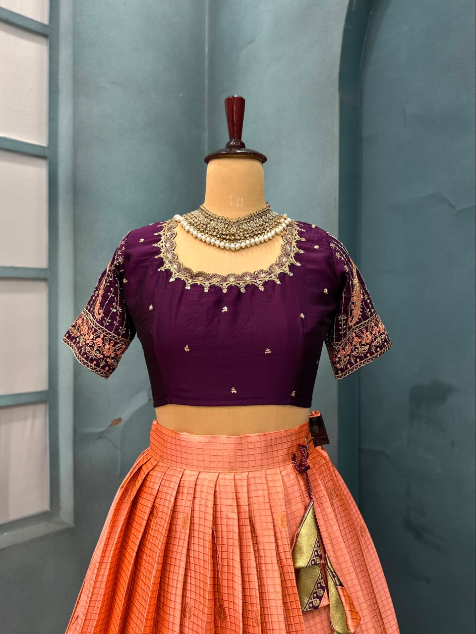 Designer Premium Quality Pure Kanjivaram Silk Full Stitched Lehenga