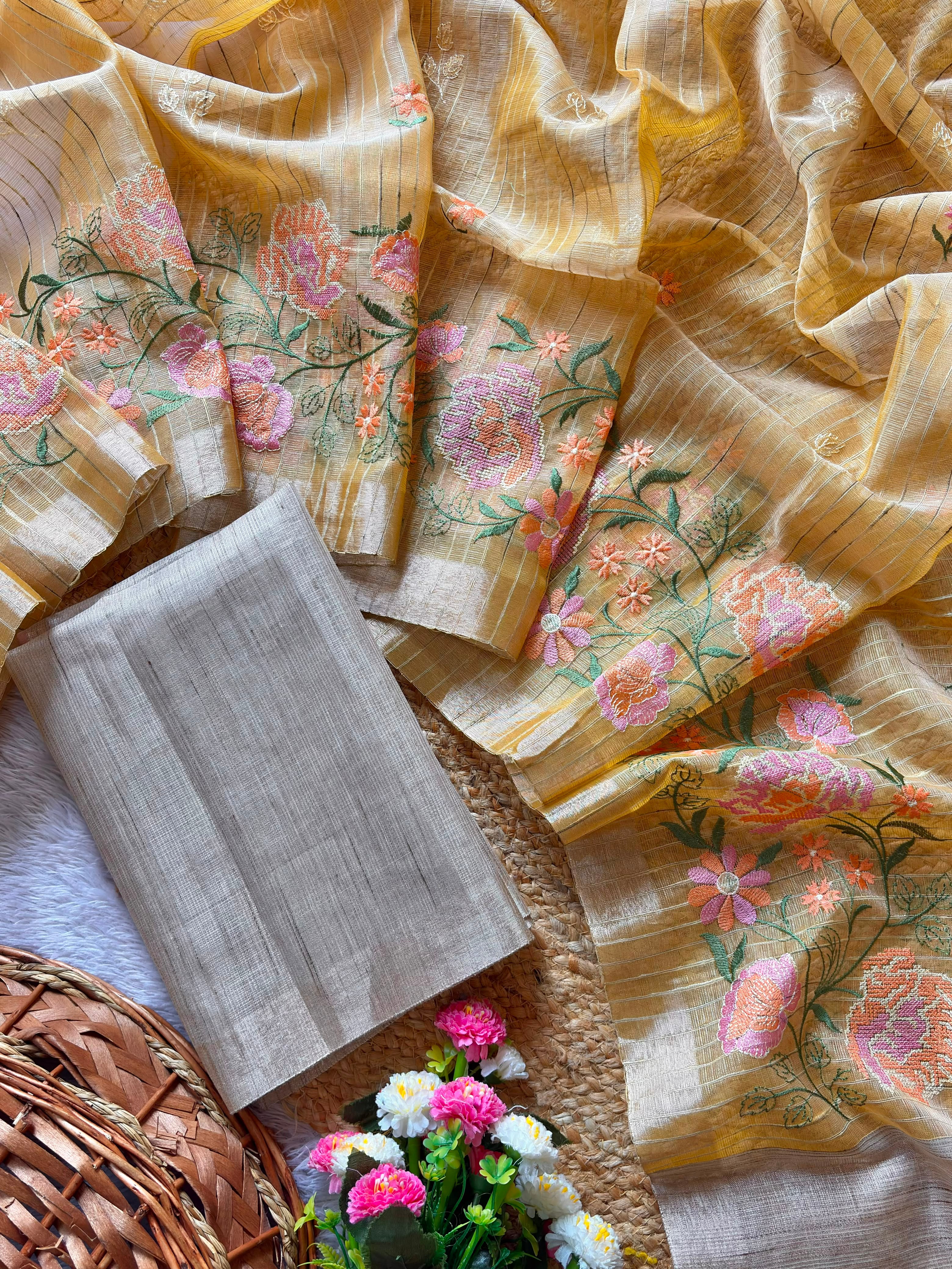 Soft Tusser Silk Sarees