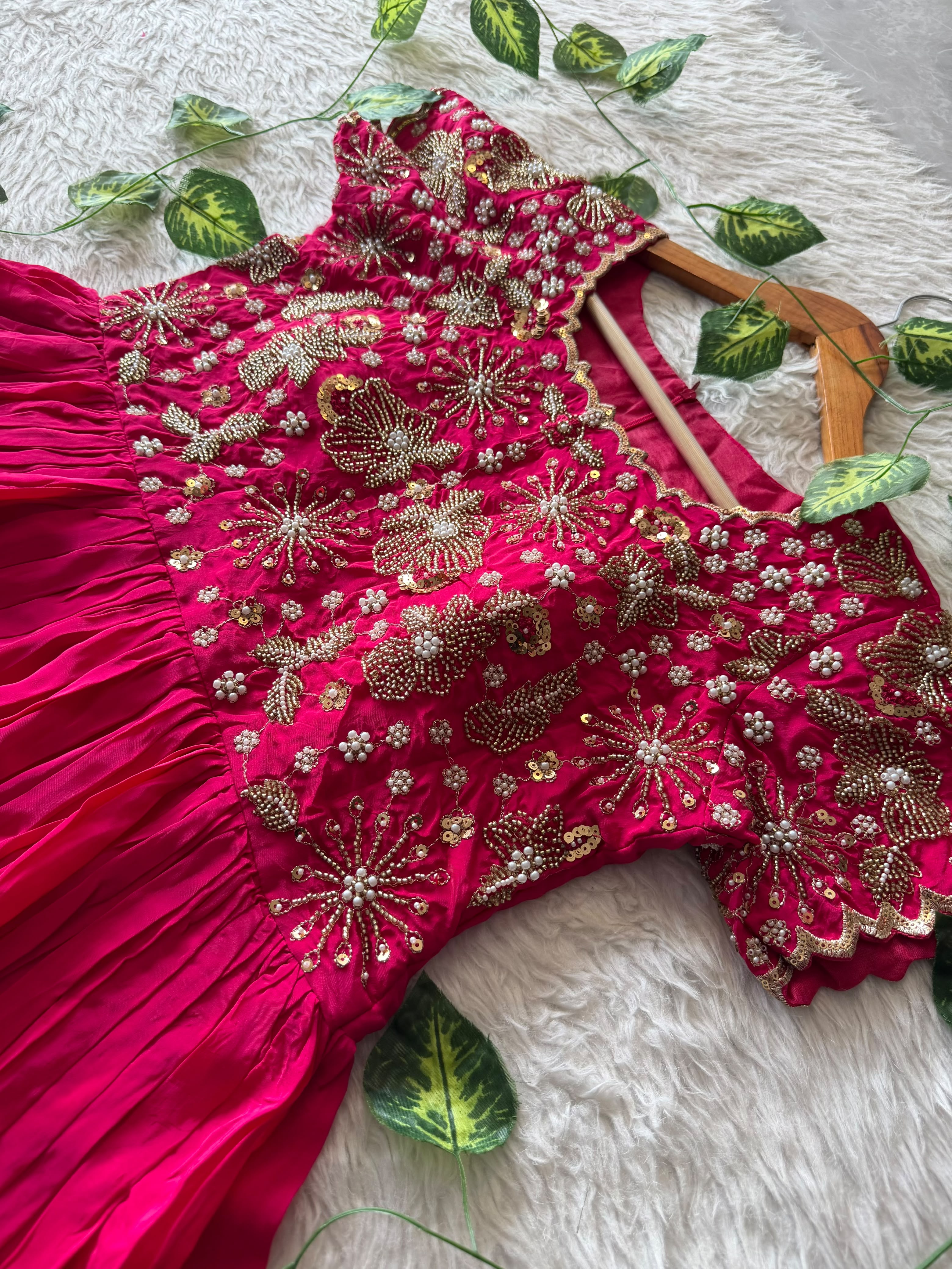 Customized maggam work frock
