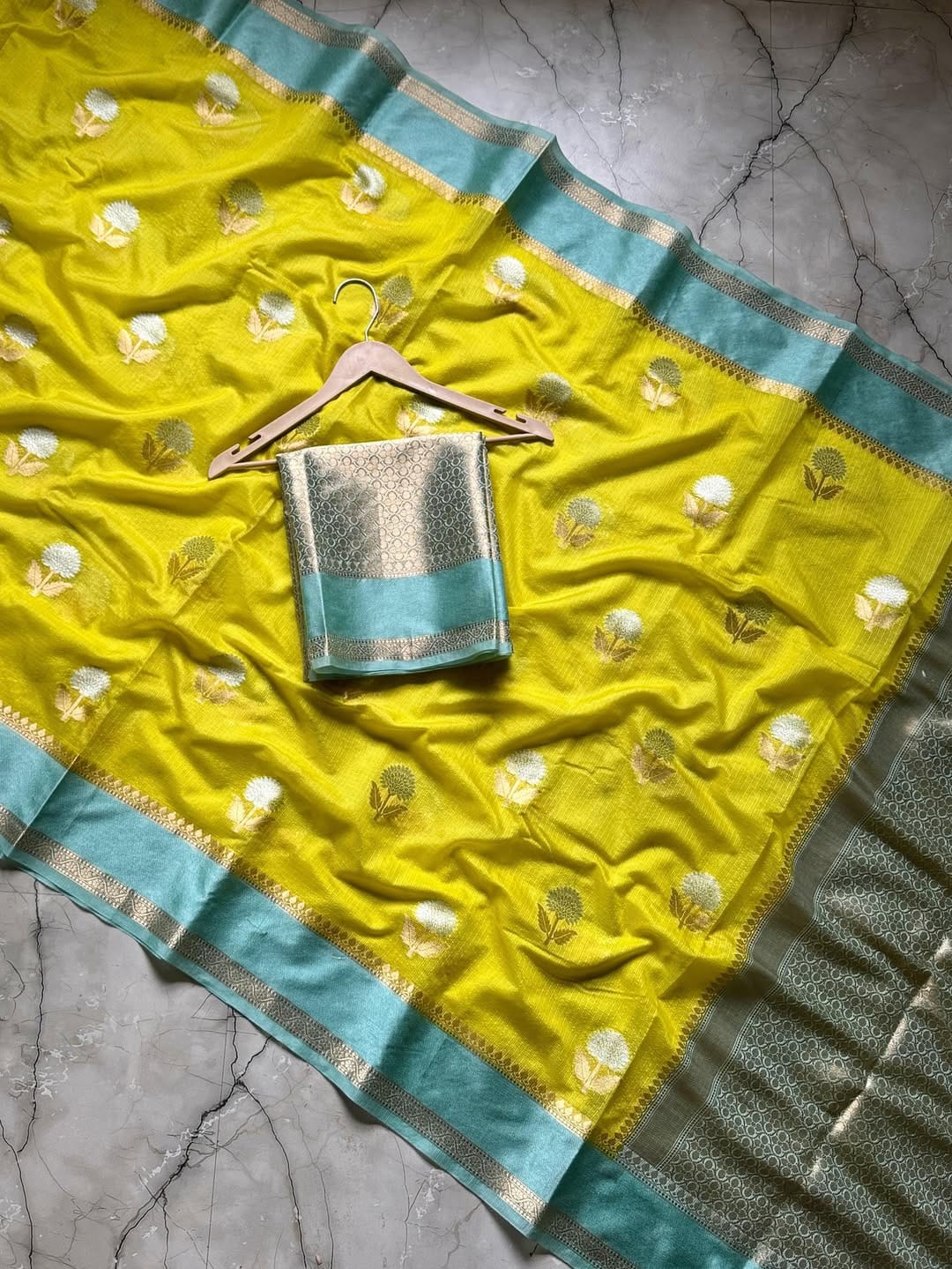 Handloom Soft Raw Mango Saree