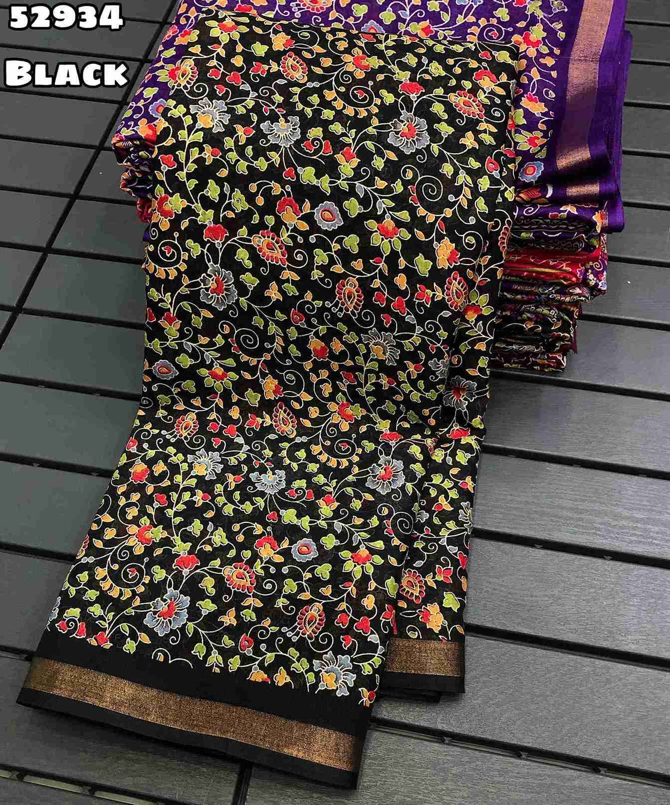 New Soft Mul Cotton Mango Design Ajrak Printed Sarees