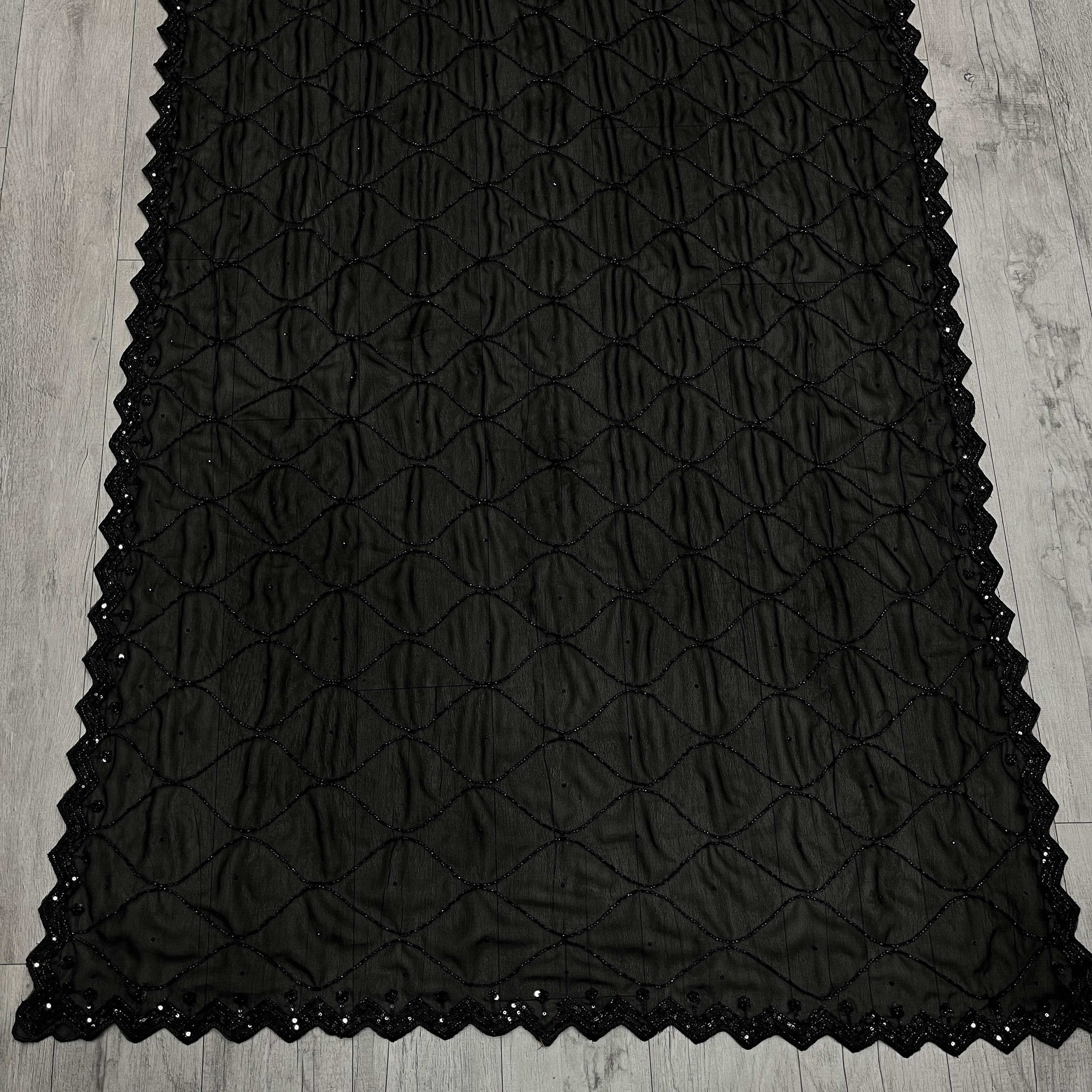 Cocktail Party Sarees with Original Beads Work