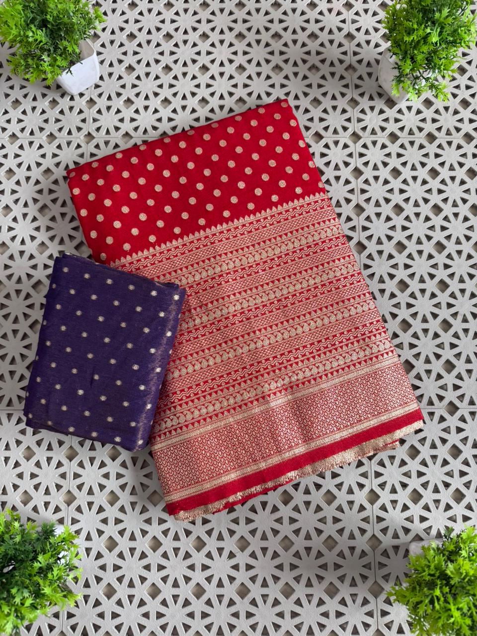 Premium Pure Khadi Crepe Silk Sarees