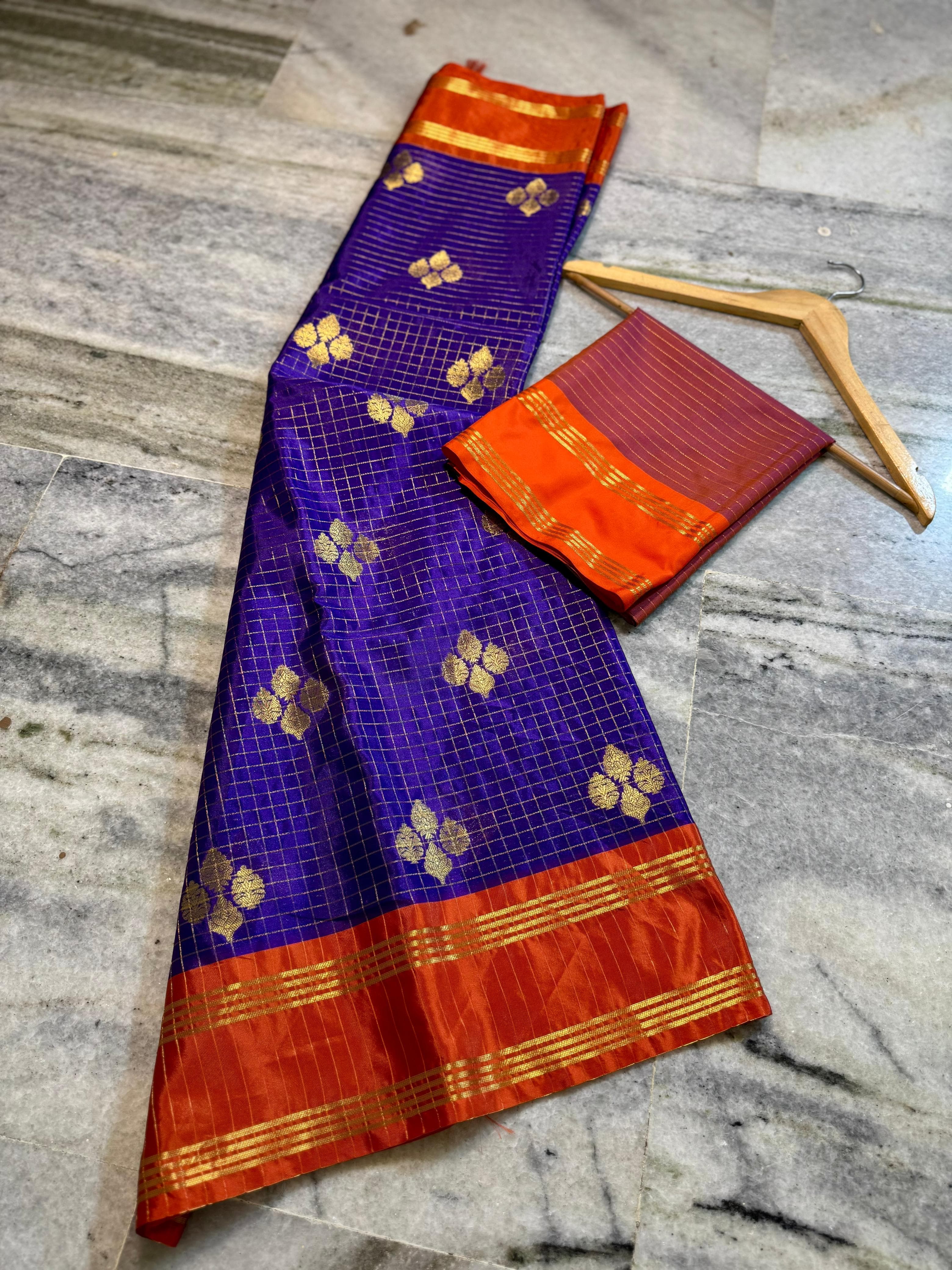 Banarasi Semi katan Soft Silk Sarees