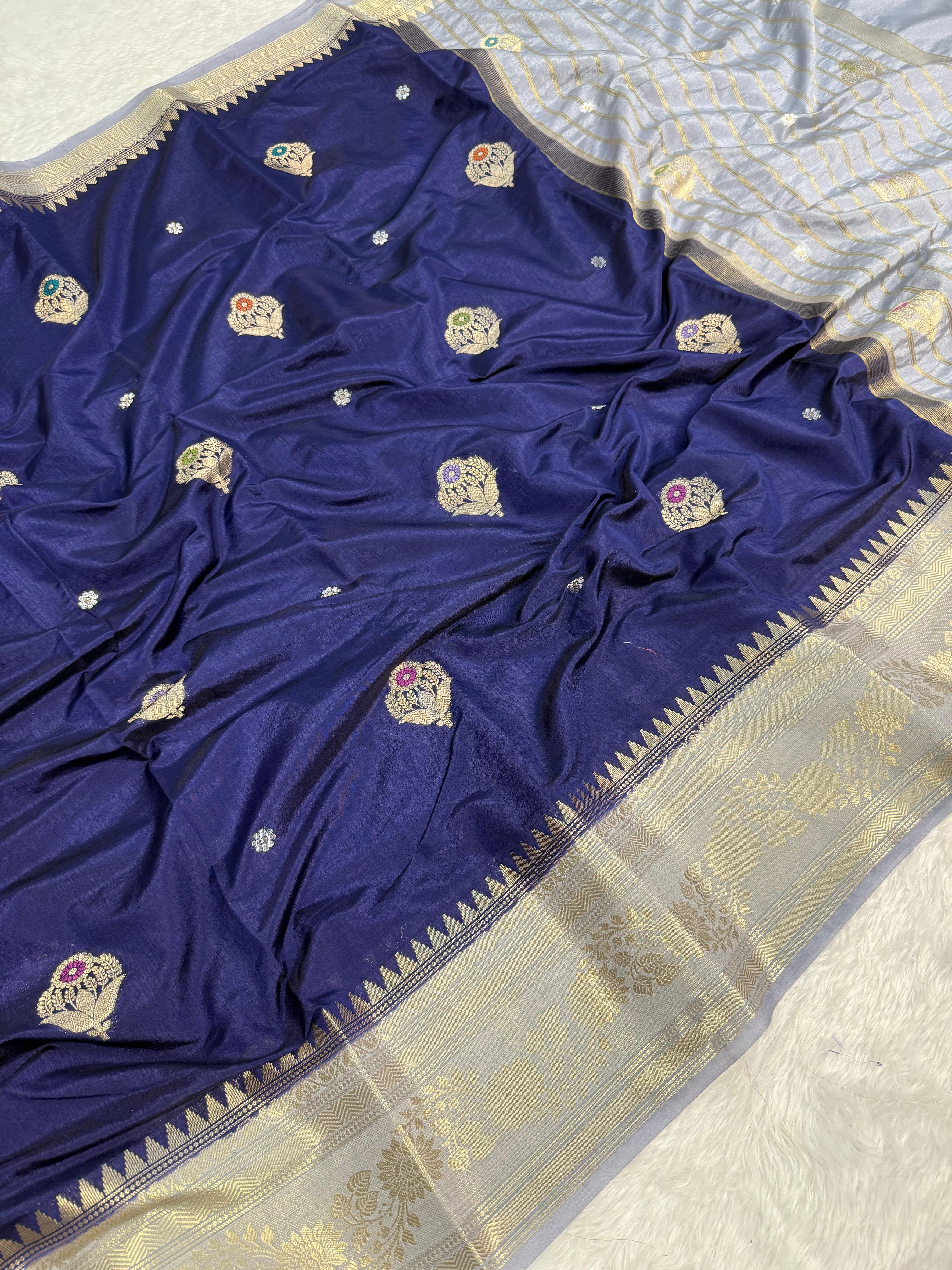 Light Weight Banaras Dyble Dupion Silk Saree