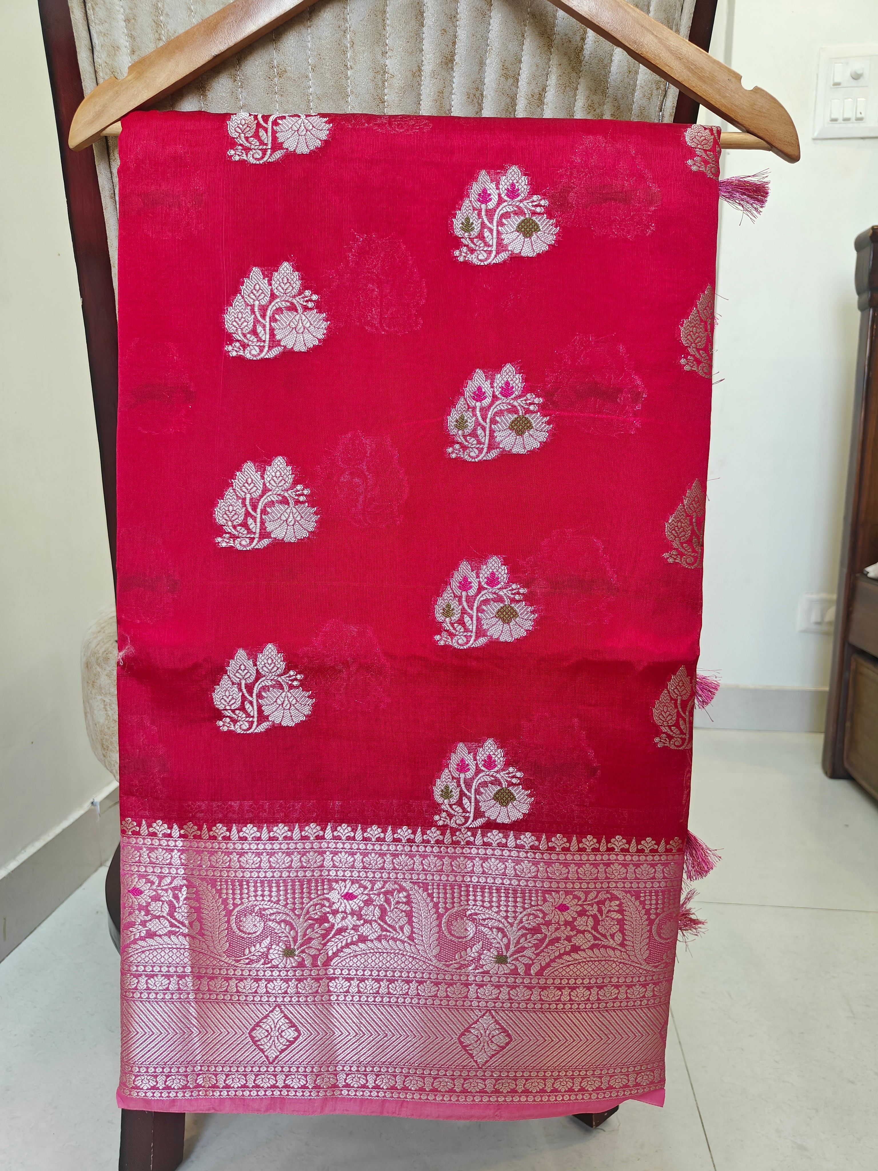 Premium Banarasi Green Mango Sarees