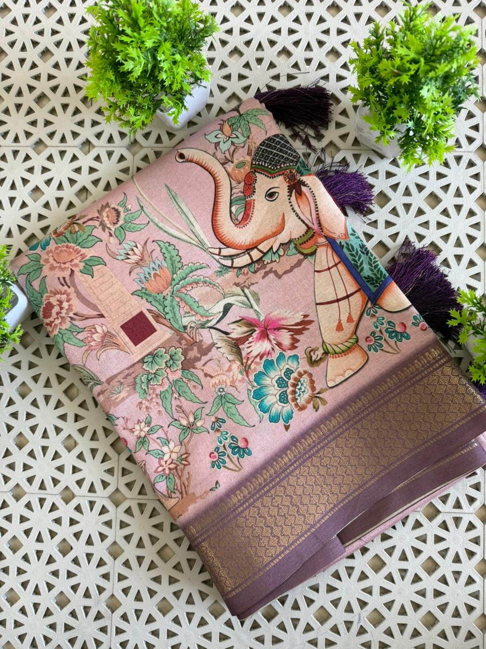 Premium Designer Soft Munga Silk Sarees