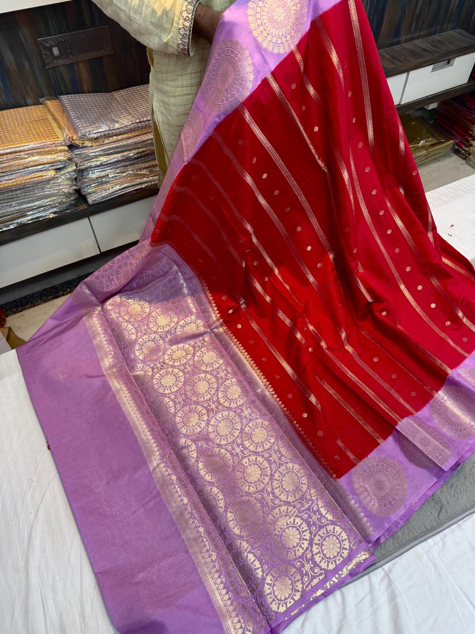 Banarasi Dyble Dupion Soft Silk Sarees