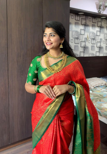 Sravanamasam special Semi Kanchipattu Sarees