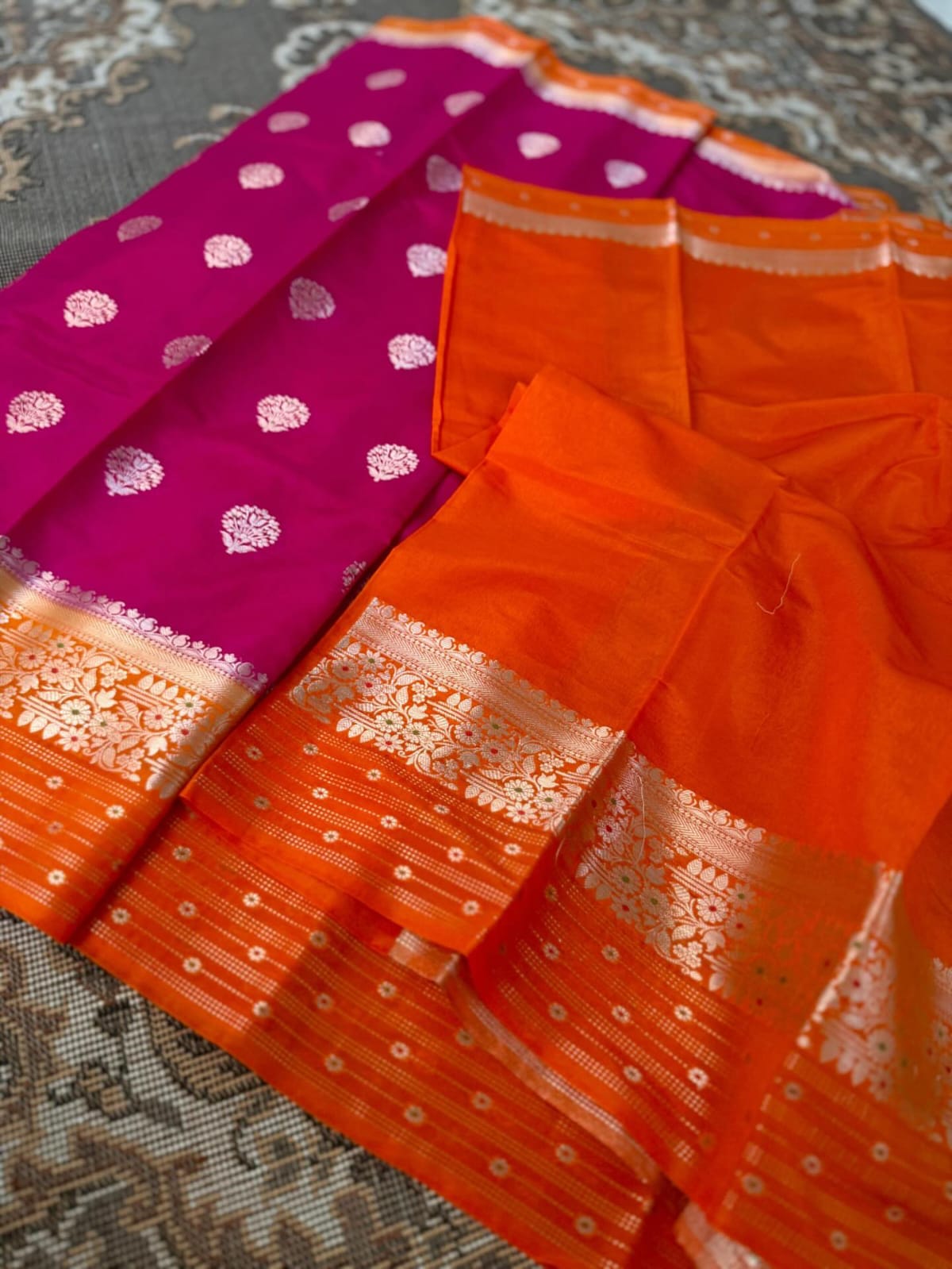 Banarasi Semi Katan Silk Saree