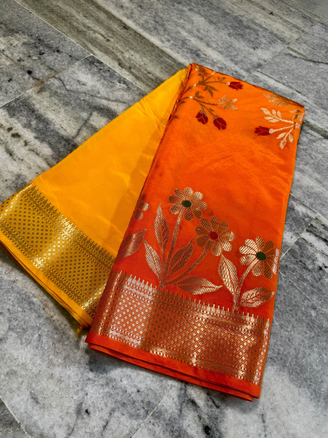Designer Banarasi Semi Katan Sarees