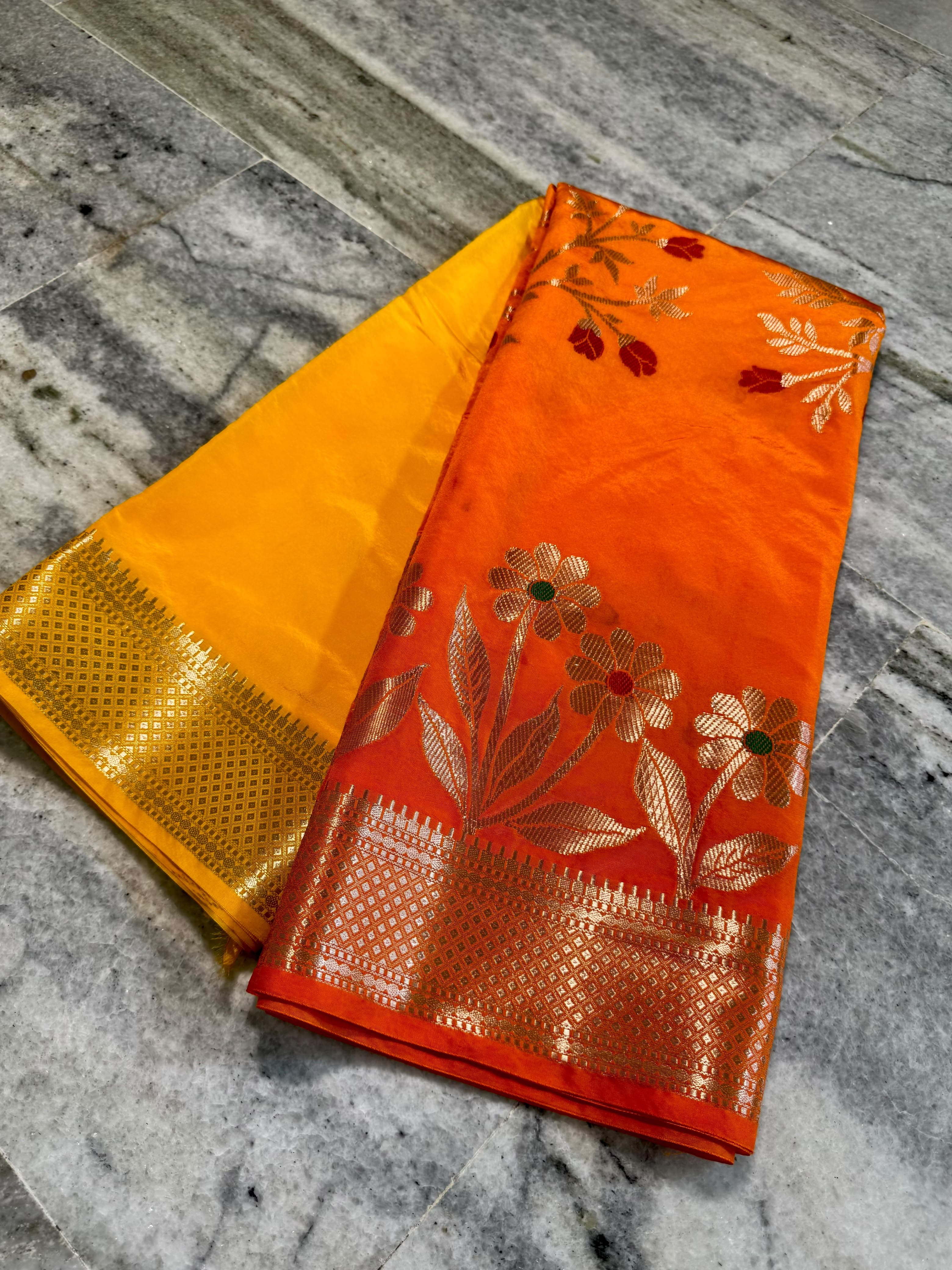 Banarasi Semi katan sarees