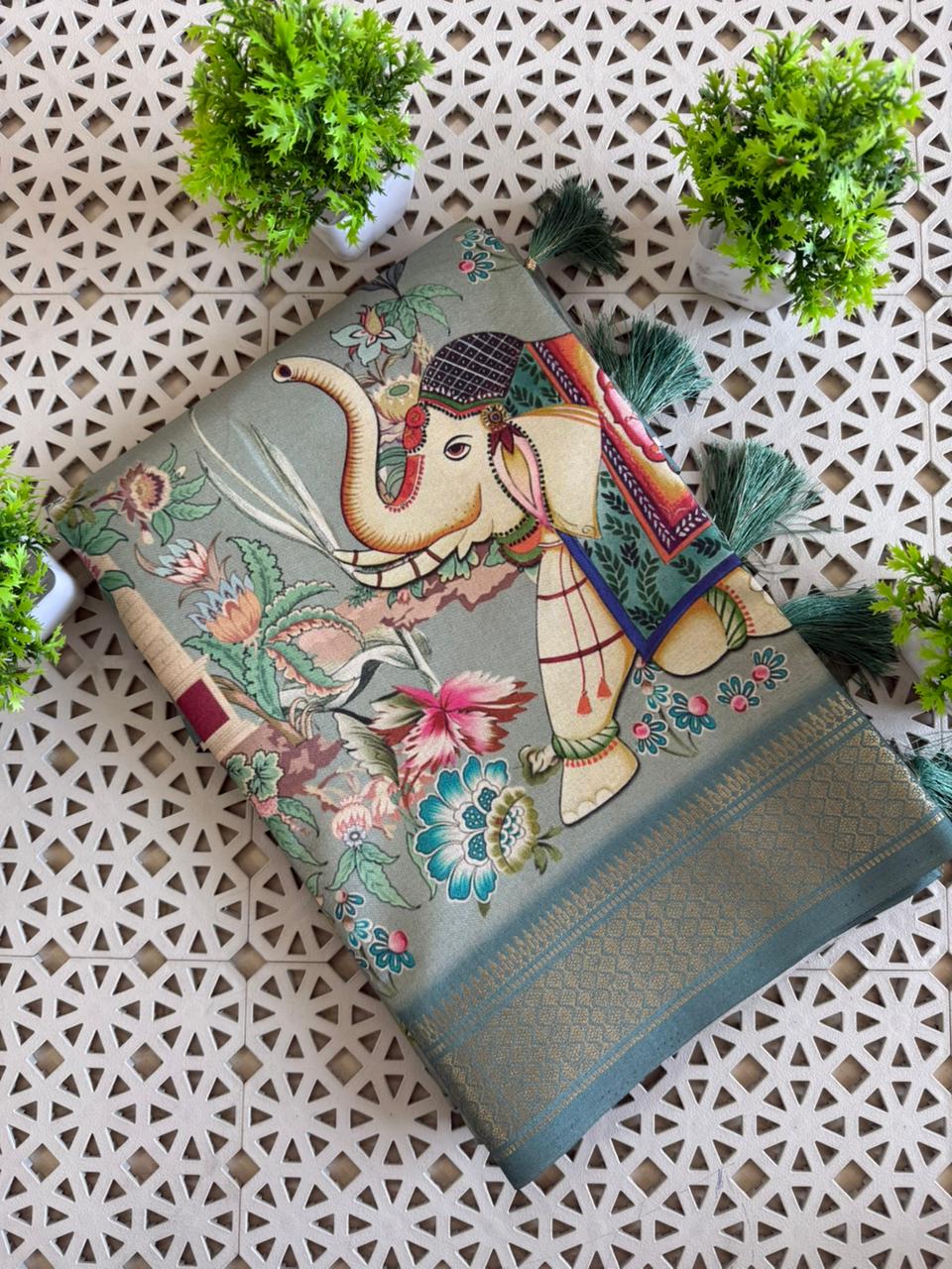 Premium Designer Soft Munga Silk Sarees