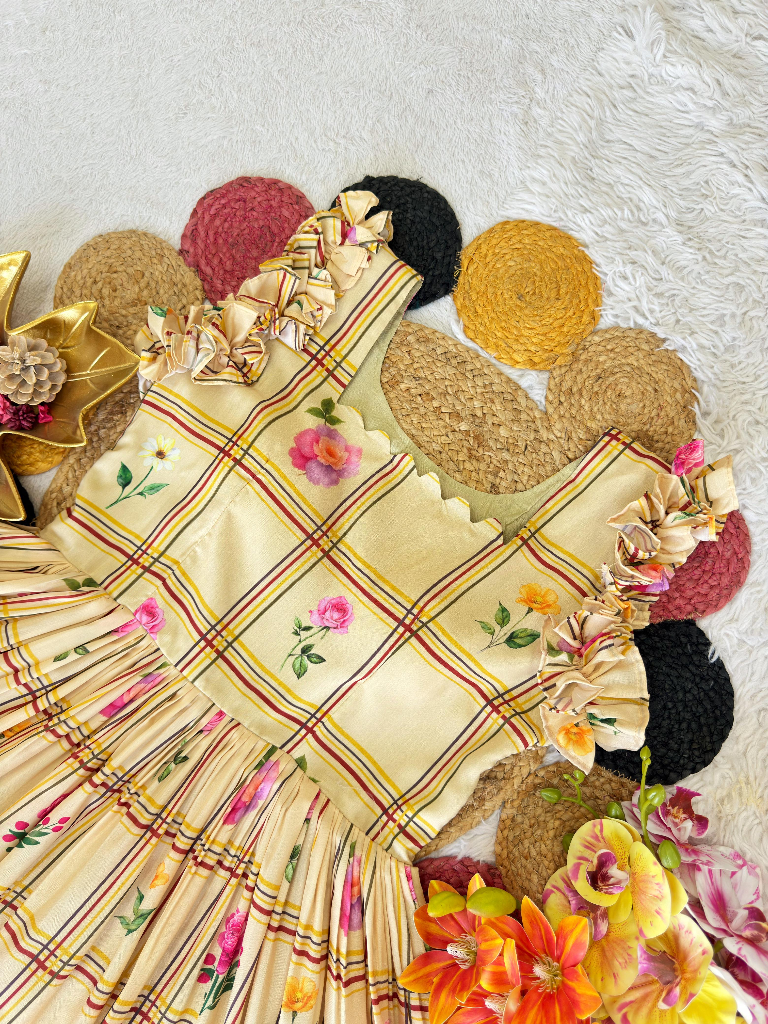 Pure Mul Chanderi Frocks