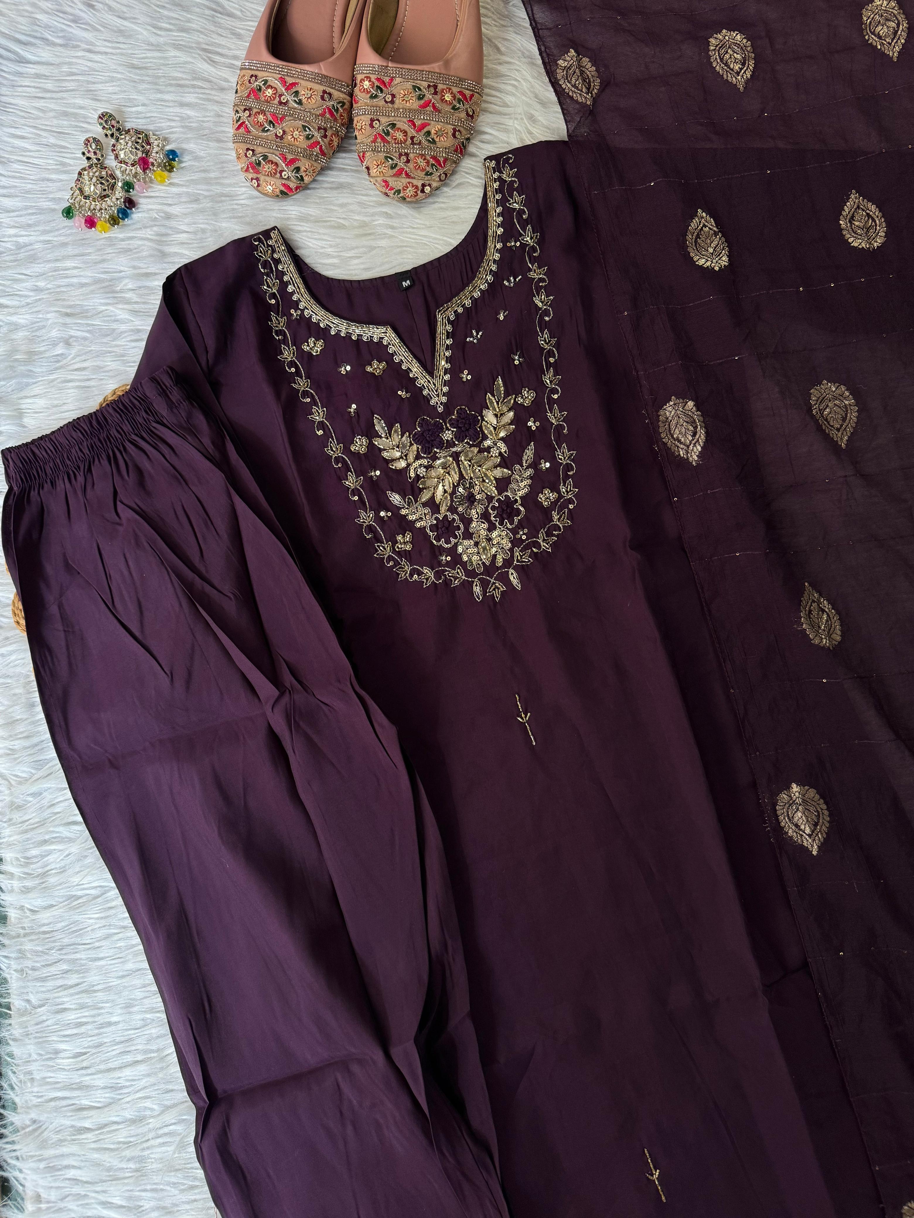 Premium Designer 3 Piece Kurti Set