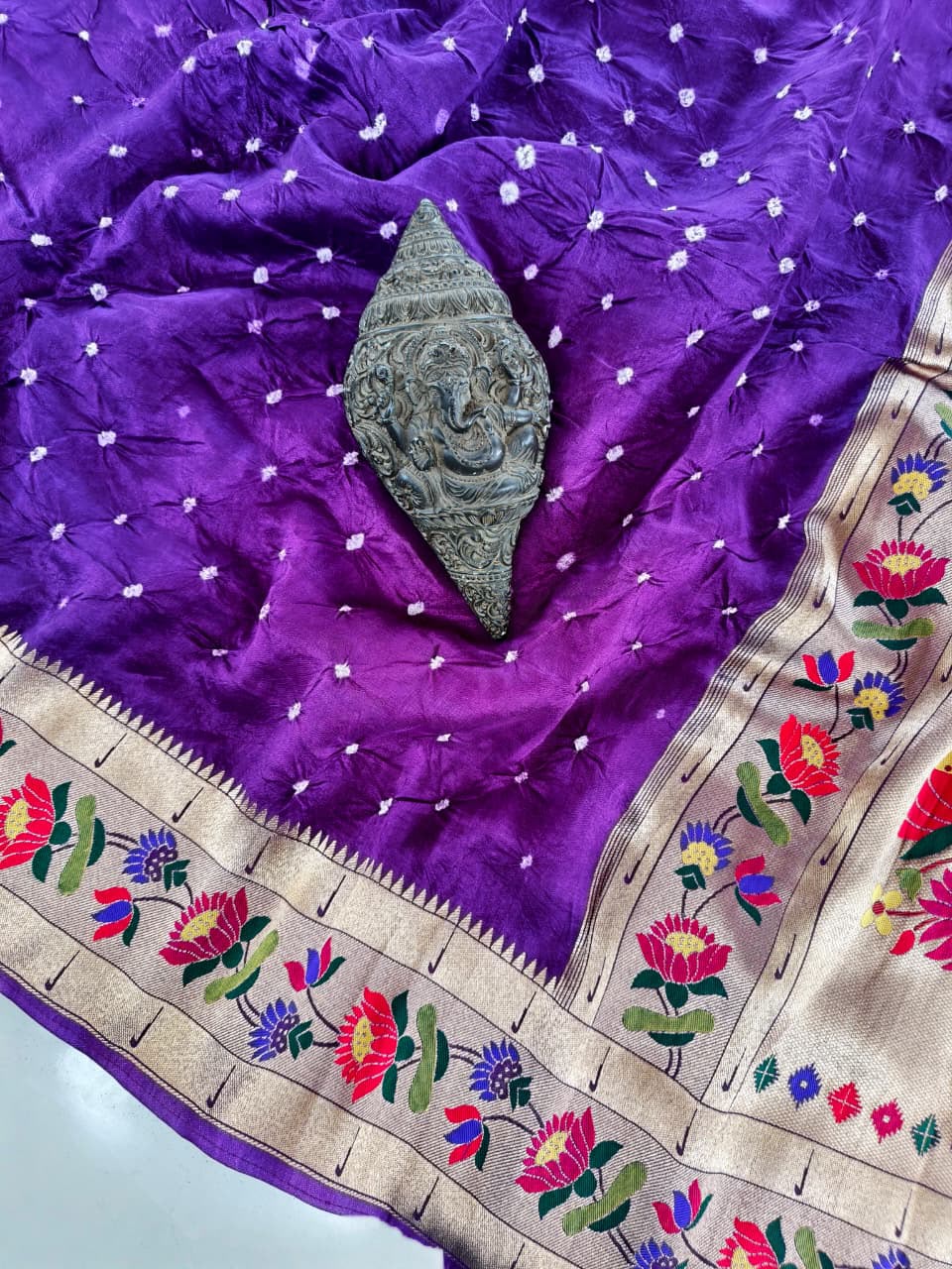 Pure Viscose Bandhini Sarees