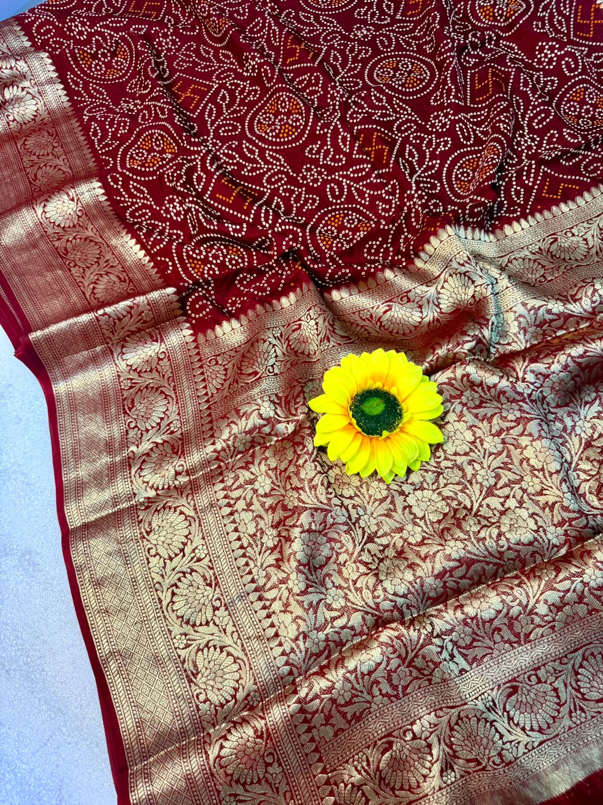 Bandini sarees with kanchi border