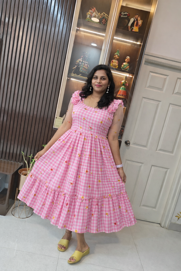 Pure Mul cotton floral frocks