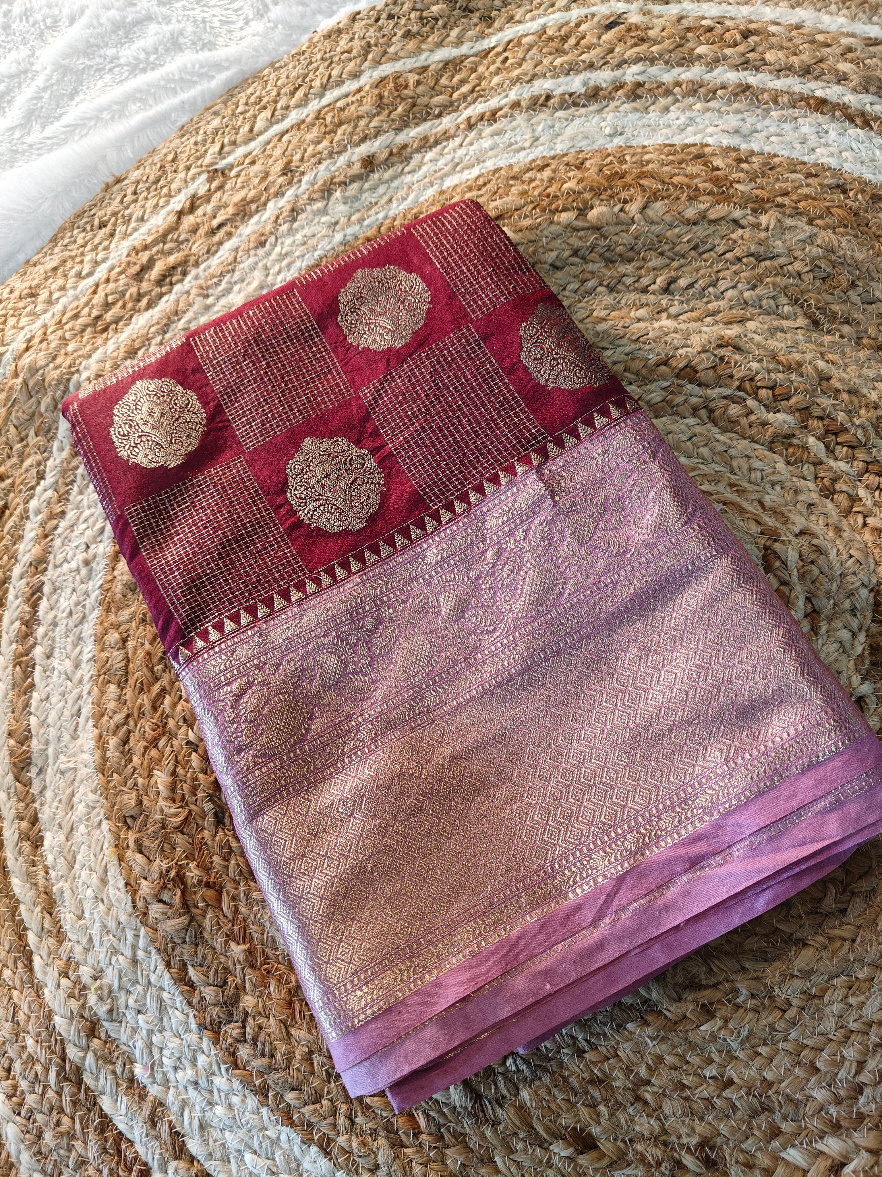 Vintage Banarasi Semi Kanchipattu Sarees