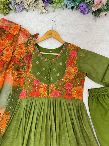 Designer Georgette Gown with dupatta