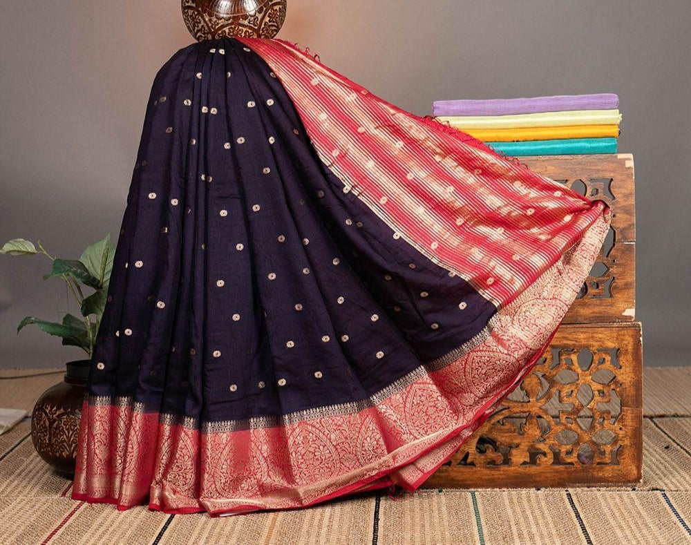 Soft Banarasi Dupion Silk Sarees