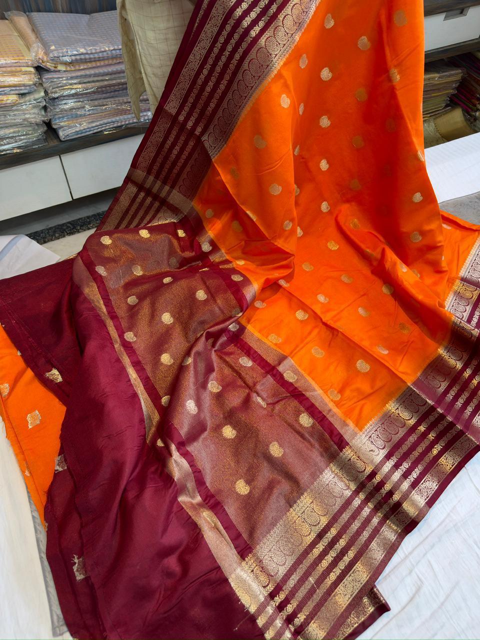 Banarasi Dyble Dupion Soft Silk Sarees