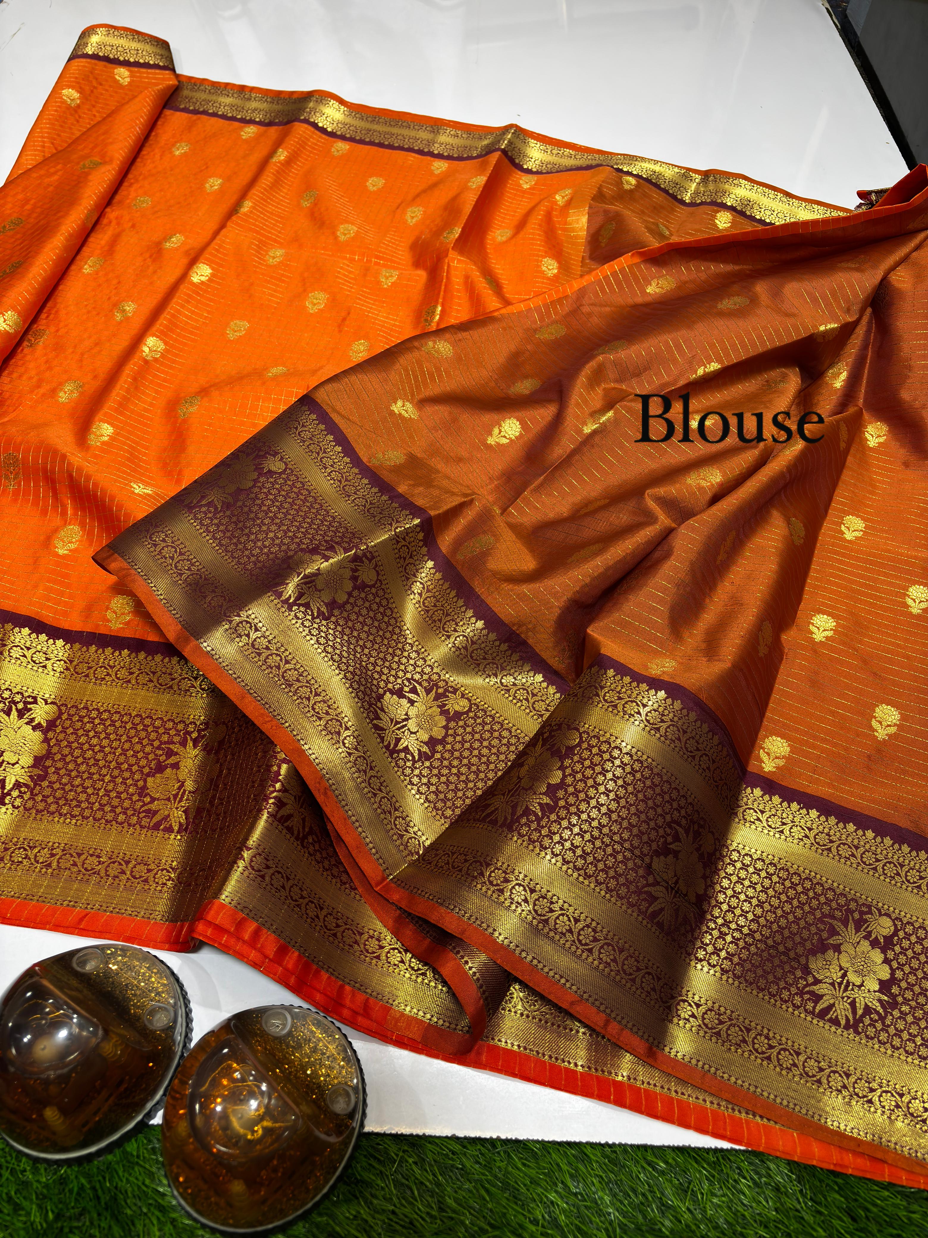 Soft Banarasi Semi Katan Silk Saree