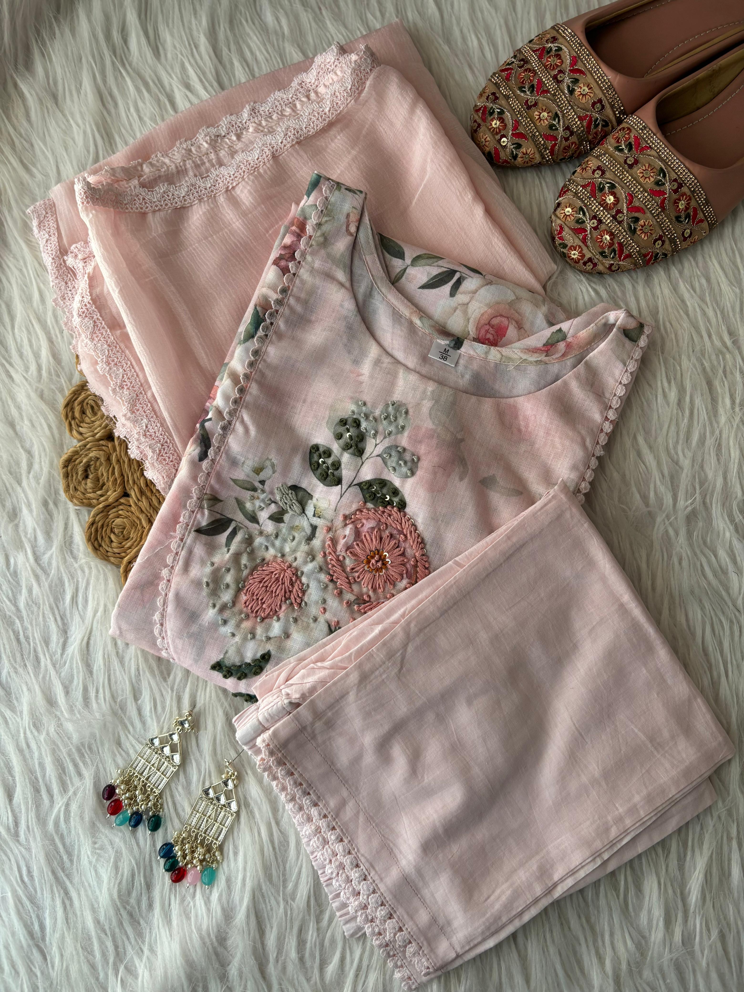 Premium Lenin Cotton Kurti sets