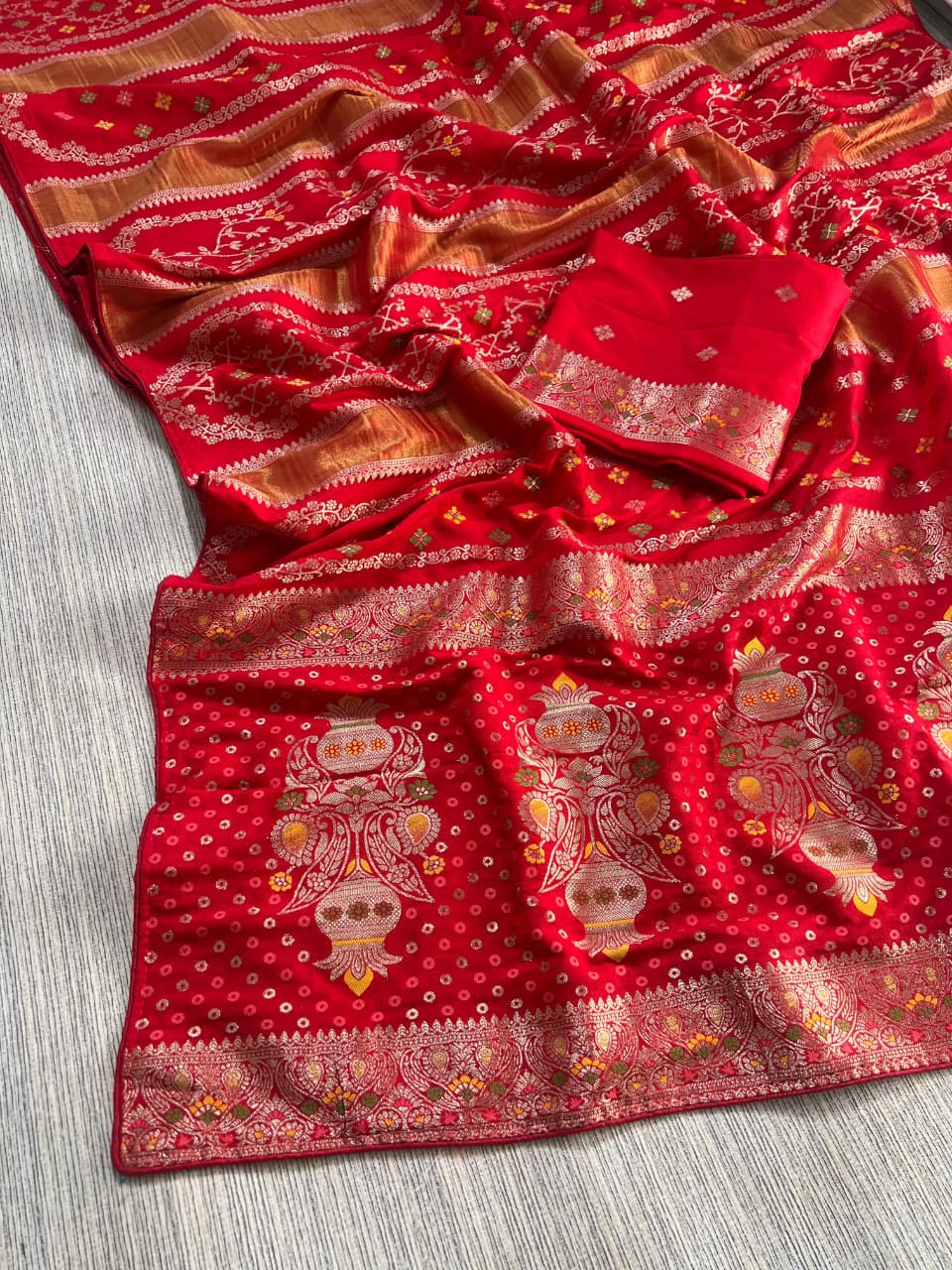 Pure Chinya Tisu Viscose Khadi Crepe Georgette Sarees