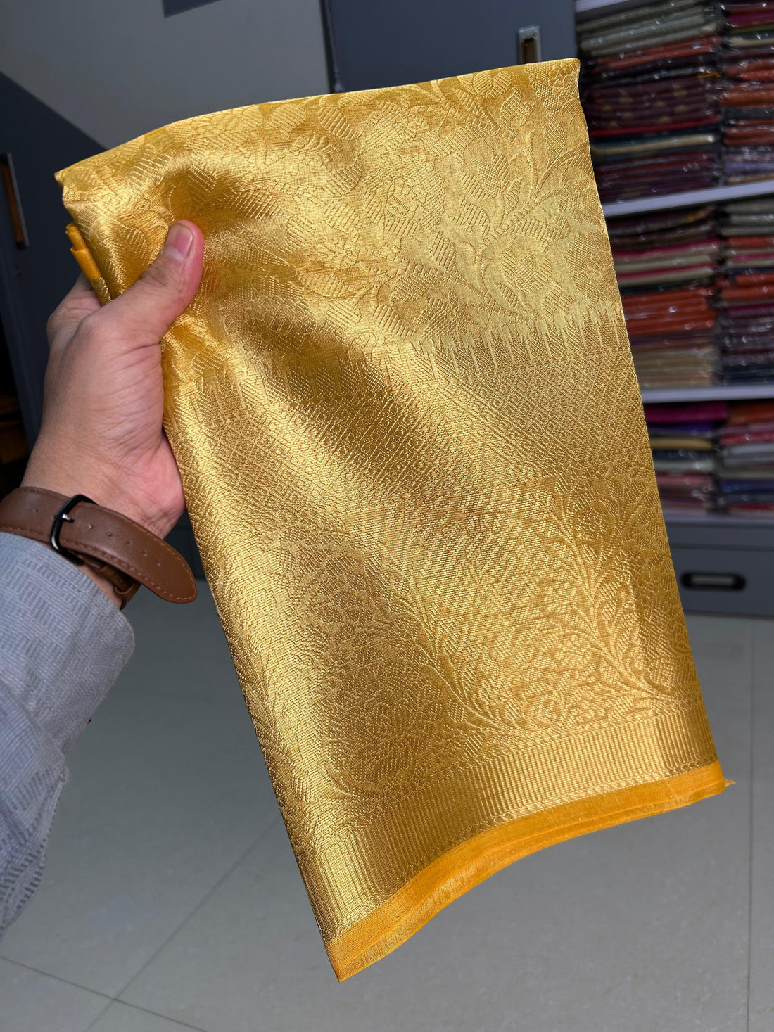 Banarasi Gold Tissue Silk Saree