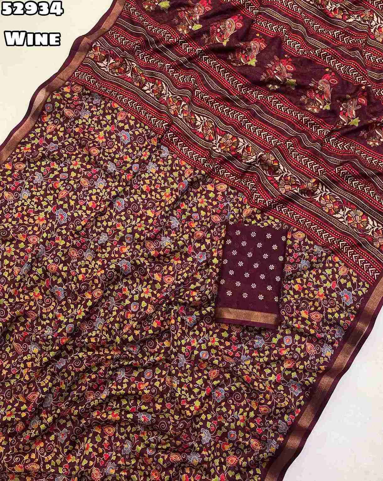 New Soft Mul Cotton Mango Design Ajrak Printed Sarees