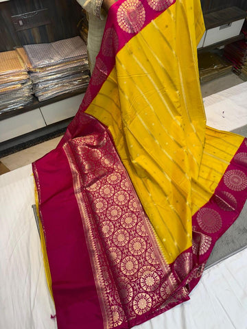 Banarasi Dyble Dupion Soft Silk Sarees
