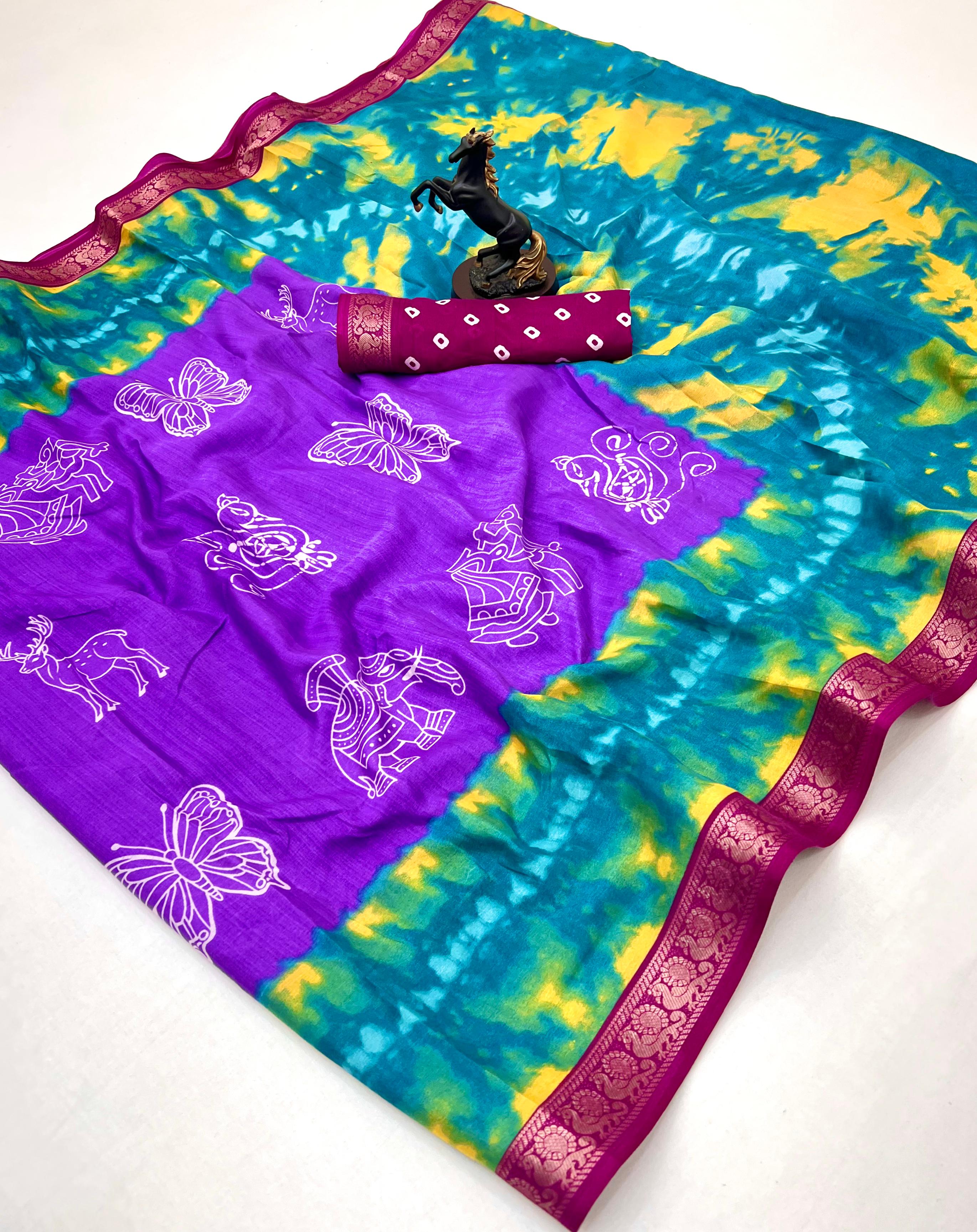 Viscose soft silk sarees