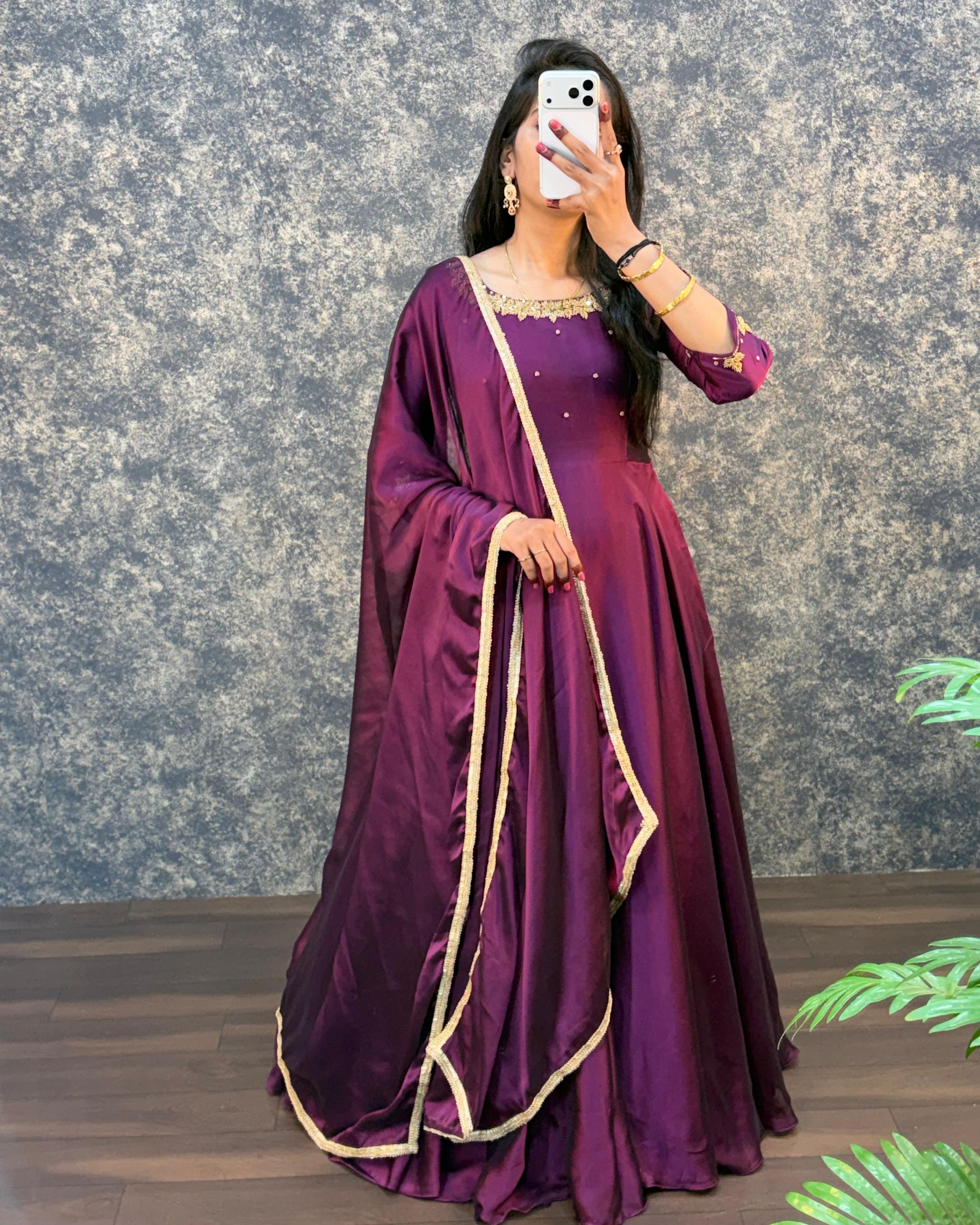 Premium Handwork Gowns with Dupatta