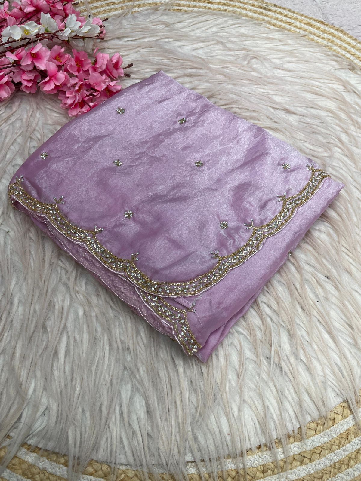 20+ Colors in Celebs Favorite Space Silk Fandy Satin Silk Sarees