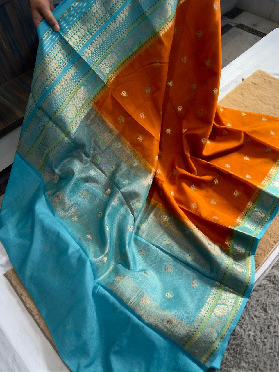 Banarasi Dyble Dupion Soft Silk Sarees