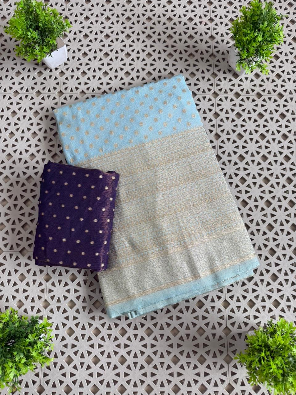 Premium Pure Khadi Crepe Silk Sarees