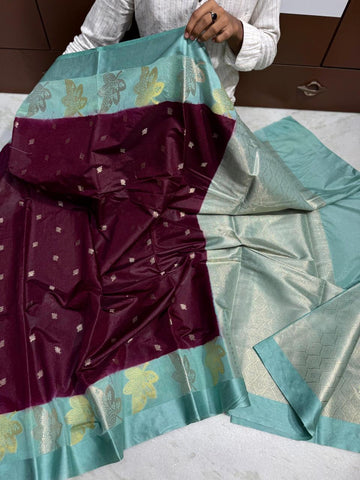 Elegant Banarasi Dyble Soft Silk Sarees