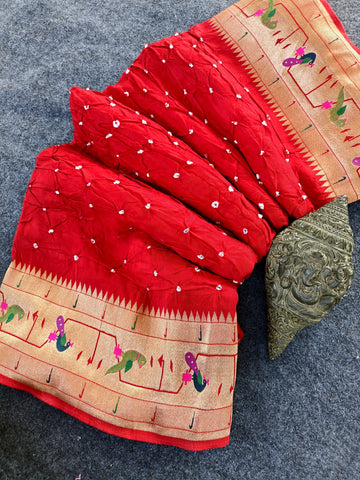 Pure Viscose Bandini with Pythani border